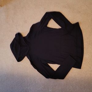 Cycle House black hooded athleisure top size XS